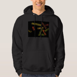 Sudadera Vivida en vivo Gran arte de Word