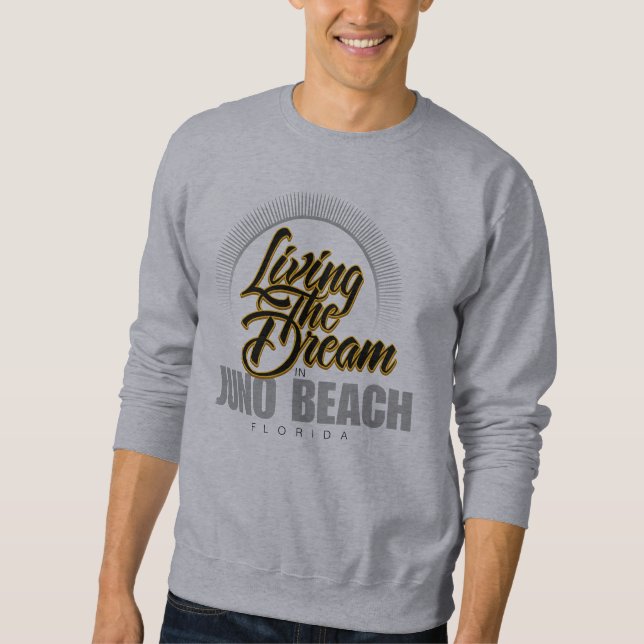 Sudadera Viviendo el sueño en la playa de Juno (Anverso)