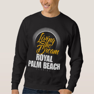 Sudadera Viviendo el sueño en Palm Beach real