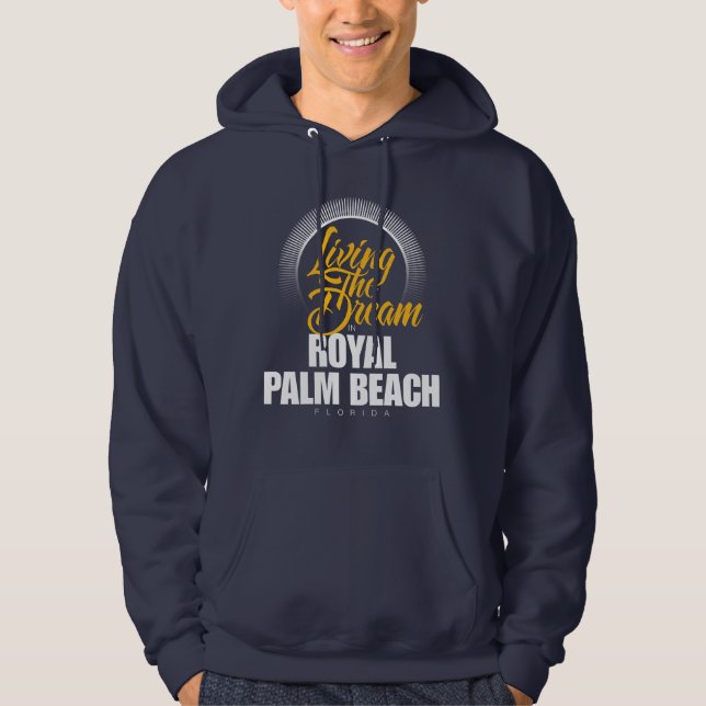 Sudadera Viviendo el sueño en Palm Beach real (Anverso)