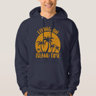 Sudadera Viviendo En Los Palmerales De La Isla Y El Atardec
