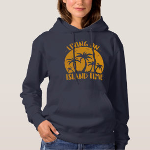 Sudadera Viviendo En Los Palmerales De La Isla Y El Atardec