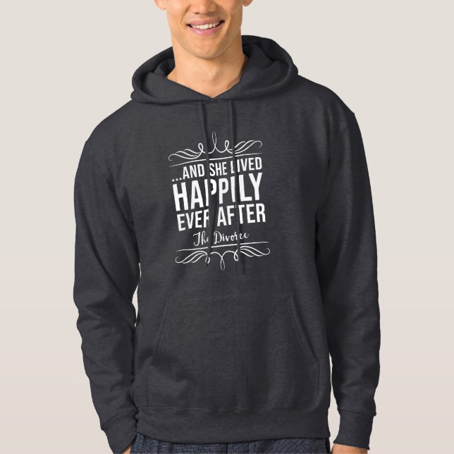 Sudadera Vivió Feliz Después Del Divorcio (Anverso)