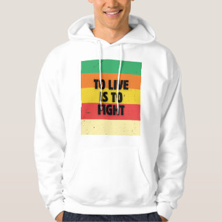Sudadera Vivir Es Luchar - Las franjas retro Inspiradoras
