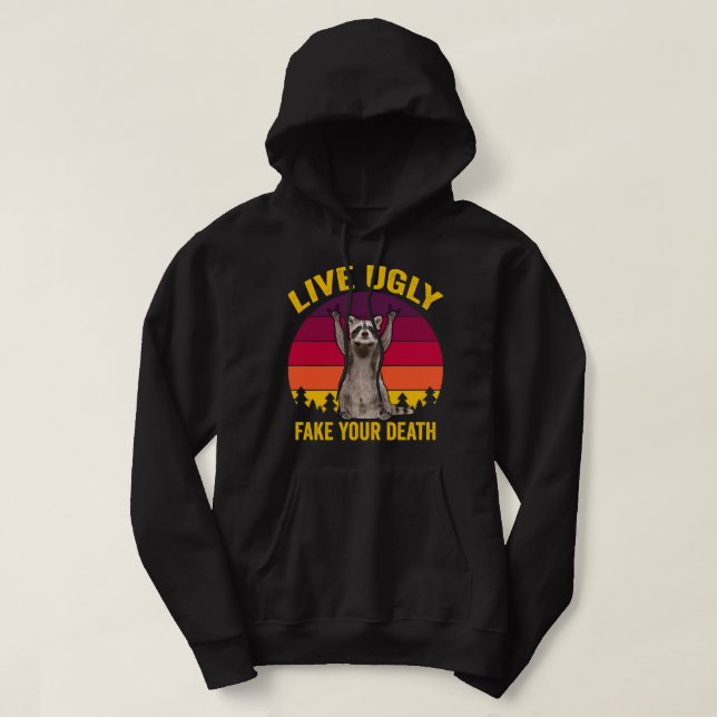 Sudadera Vivir Falso Falso Su Muerte (Diseño del anverso)