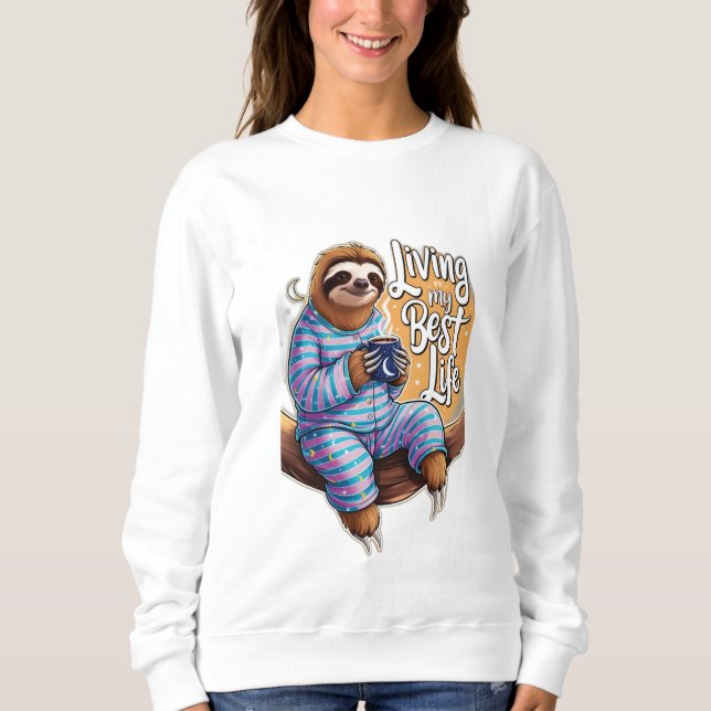 Sudadera Vivir la mejor vida (Anverso)