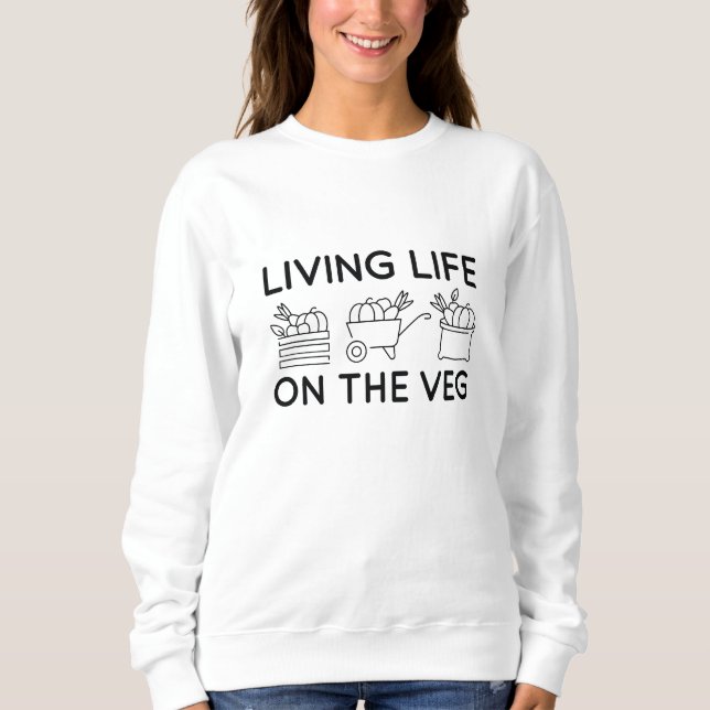 Sudadera Vivir La Vida En La Vega (Anverso)
