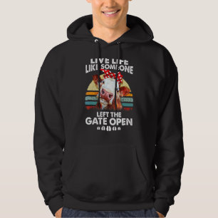 Sudadera Vivir La Vida Vintage Como Si Alguien Dejara La Pu