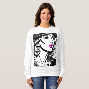 Sudadera Vixen vintage: Film Noir Pop Art