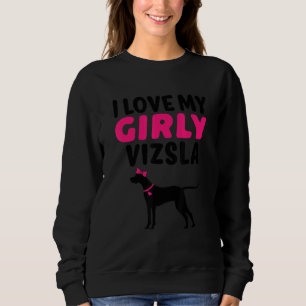 Sudadera Vizsla Canine Mascota Chica Perro Girly género Rev
