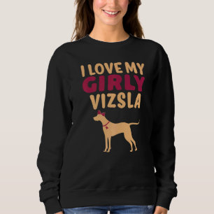 Sudadera Vizsla Canine Mascota Chica Perro Girly género Rev