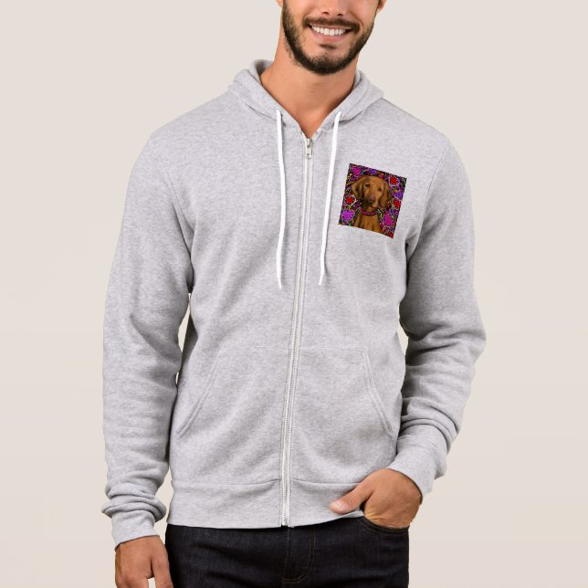 Sudadera Vizsla de San Valentín (Anverso)
