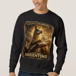 Sudadera VLLC Orgullosamente Argentino Llama Mate Patriotic