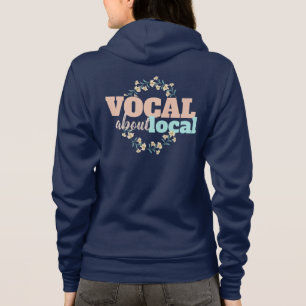 Sudadera Vocal Acerca de Floral Local
