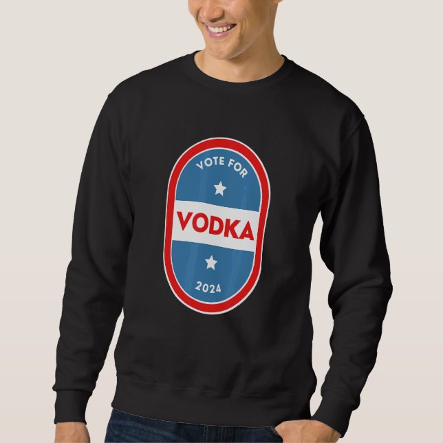 Sudadera Vodka  Bartender Political Election Parody 2024 (Anverso)