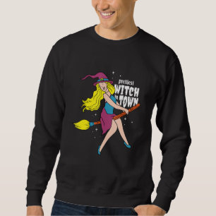 Sudadera Volando bruja de bonito