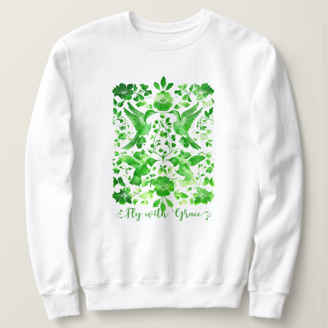 Sudadera Volar con Grace Inspirador Mint Green Lincut (Anverso del diseño)