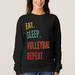Sudadera Voleibol Comer Dormir Voleibol Repetir