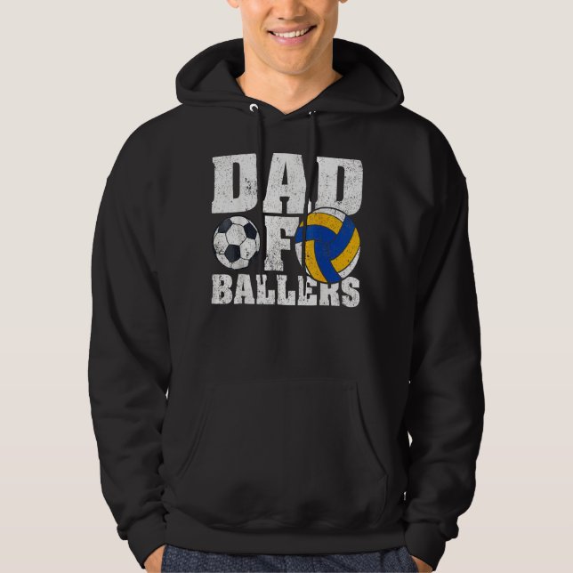 Sudadera Voleibol de fútbol papá de baile Día del padre (Anverso)