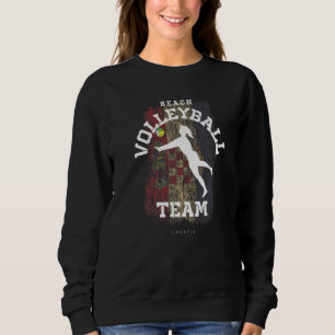 Sudadera Voleibol de playa Mujeres Croacia Bandera Voleibol