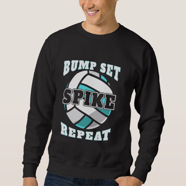 Sudadera Voleibol de repetición de juego de golpes Spike (Anverso)