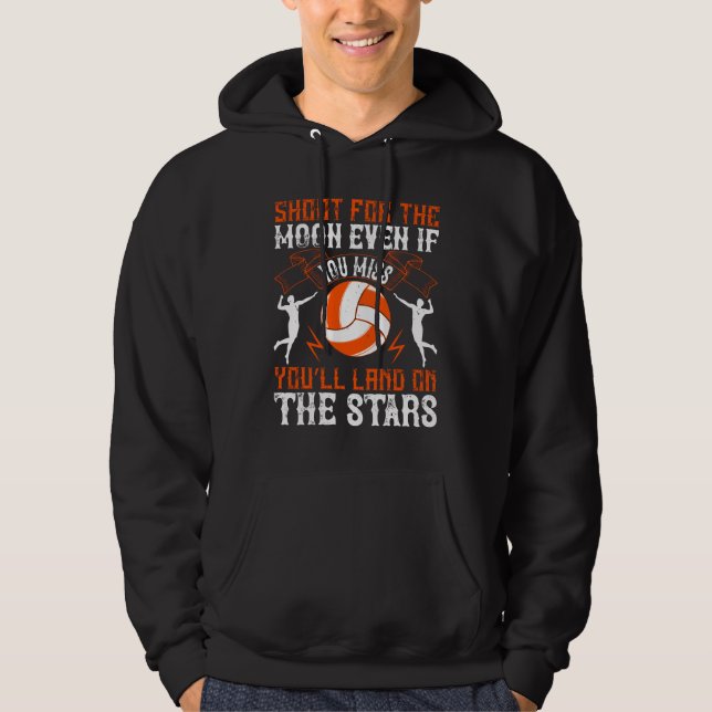 Sudadera Voleibol - Disparo Por La Luna (Anverso)