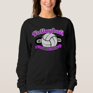 Sudadera Voleibol Es Mi Temporada Favorita para Hombres Muj
