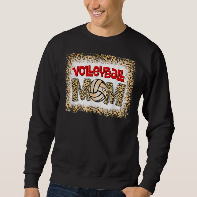 Sudadera Voleibol Mamá Leopard Sport Ball Da de mamá (Anverso)