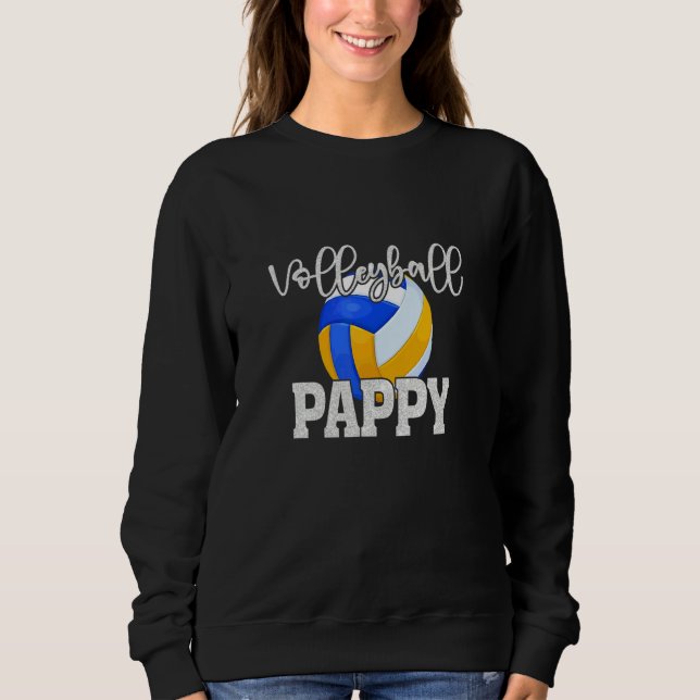 Sudadera Voleibol Pappy Voleibol Antiguo Partido Familiar (Anverso)
