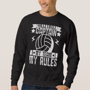 Sudadera Voleibol Para Hombres Y Mujeres Capitán Mi Equipo