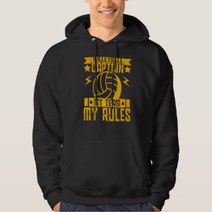 Sudadera Voleibol Para Hombres Y Mujeres Capitán Mi Equipo 