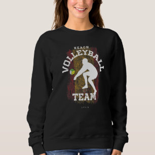 Sudadera Voleibol playa Bandera de España Amor Voleibol Jug