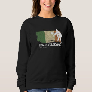 Sudadera Voleibol playa Bandera de Irlanda Amor Voleibol Ju