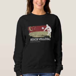 Sudadera Voleibol playa Bandera de Singapur Ama al Voleibol