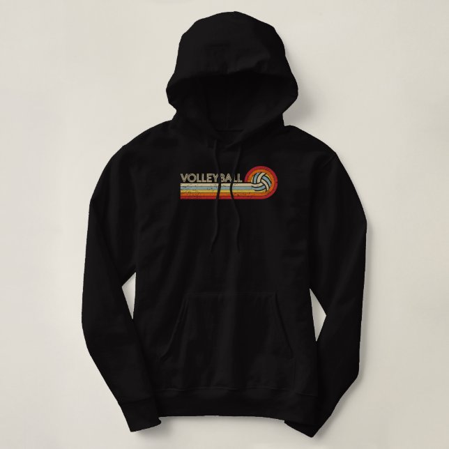 Sudadera Voleibol Retro Guay Vintage Adolescentes Adultos V (Diseño del anverso)