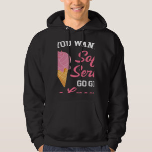 Sudadera Voleibol Si Quieres Un Helado De Vainilla Hombres 