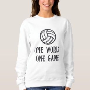 Sudadera Voleibol Un Mundo Un Juego Regalo De Voleibol