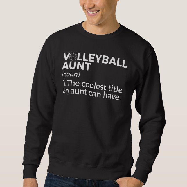 Sudadera Volleyball Aunt Definition 1 (Anverso)