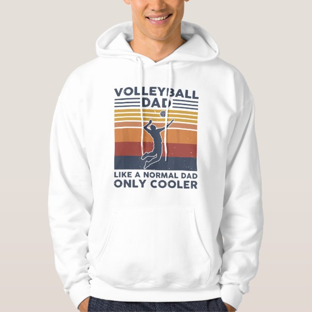 Sudadera Volleyball Dad Like A Normal Dad Only Cooler Vinta (Anverso)