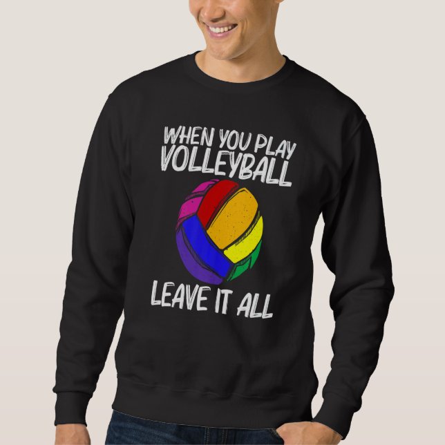 Sudadera Volleyball For Men Women Volleyball Sport Player   (Anverso)