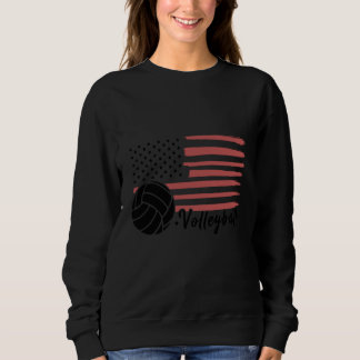 Sudadera Volleyball For USA Patriotic Athlete