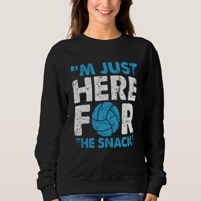 Sudadera Volleyball I'm Just Here For The Snacks  1 (Anverso)