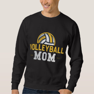 Sudadera Volleyball Mom Gift Funny Sports Mom Día de la Mad