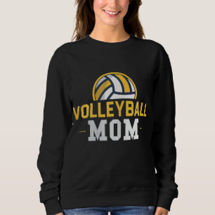 Sudadera Volleyball Mom Gift Funny Sports Mom Día de la Mad