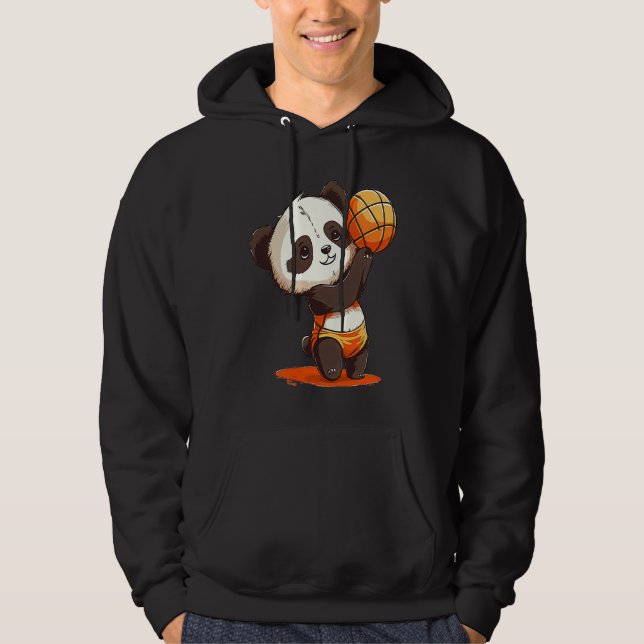 Sudadera Volleyball Panda  Panda Hugging A Volleyball (Anverso)