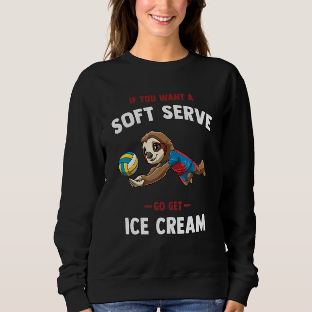 Sudadera Volleyball Soft Serve     Sloth Volleyball (Anverso)