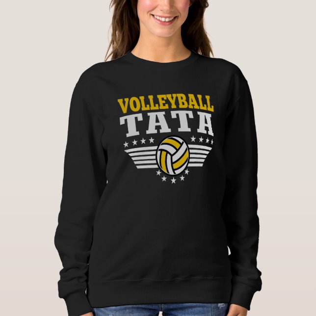 Sudadera Volleyball Tata Retro Volleyball Father Player (Anverso)