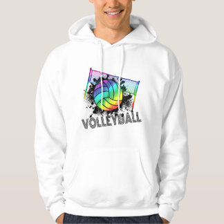 Sudadera Volleyball Tie Dye Azul Morado Chicas Adolescentes