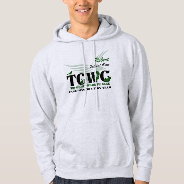 Sudadera Voluntario del logotipo de TCWC - (Anverso)