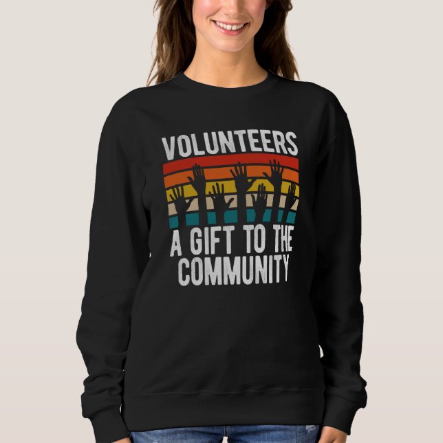 Sudadera Voluntarios De Backprint A A A La Comunidad (Anverso)